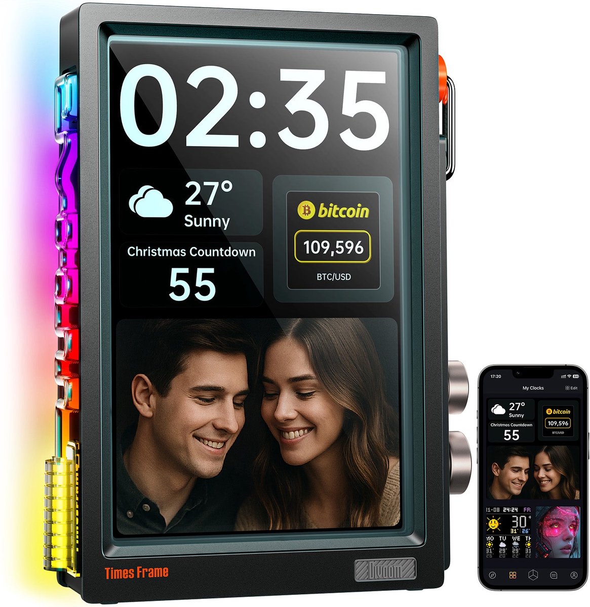 Divoom Times Frame 10.1" Digital Frame - Black