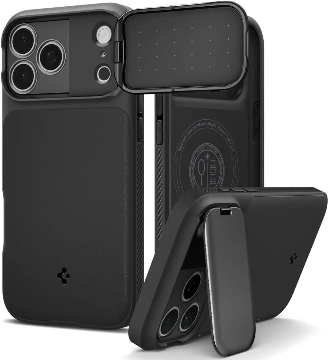 Spigen Optik Armor MagSafe - black - iPhone 17 Pro