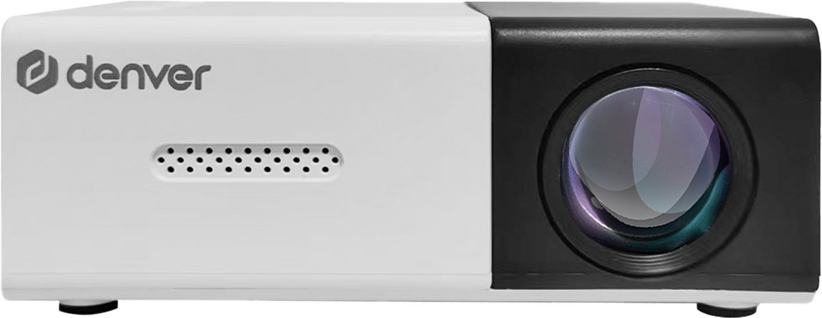 DENVER Projektor PR-1000 - Mini projector with included power adaptor and HDMI cables. - 320 x 240 - 30 lumens