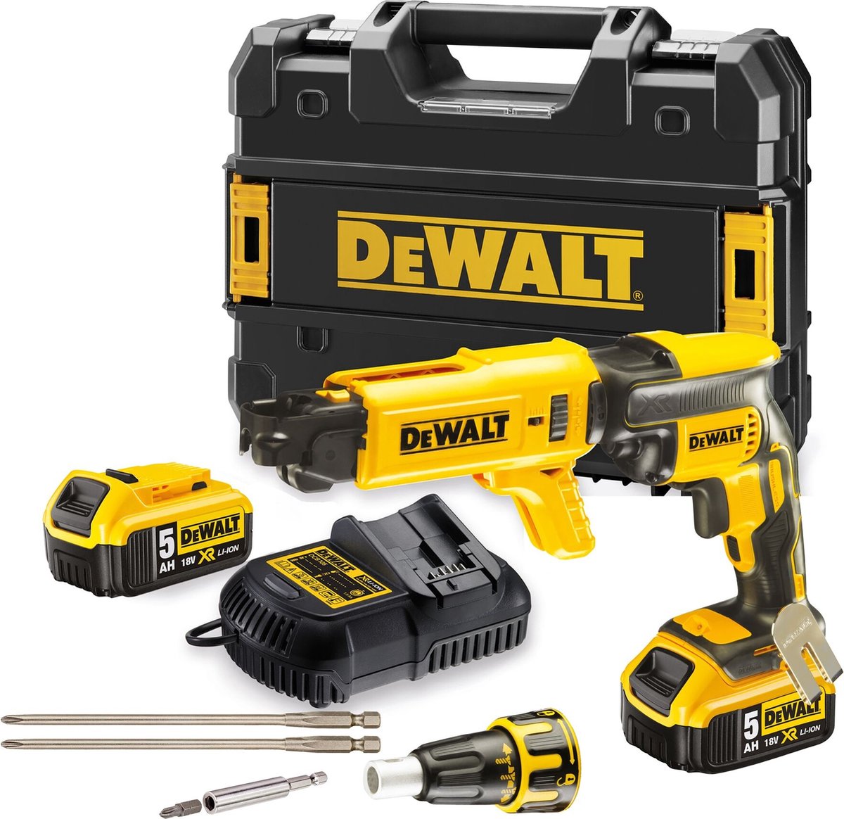 Dewalt DCF620P2K-QW 18V XR brushless drywall screwdriver 5.0Ah