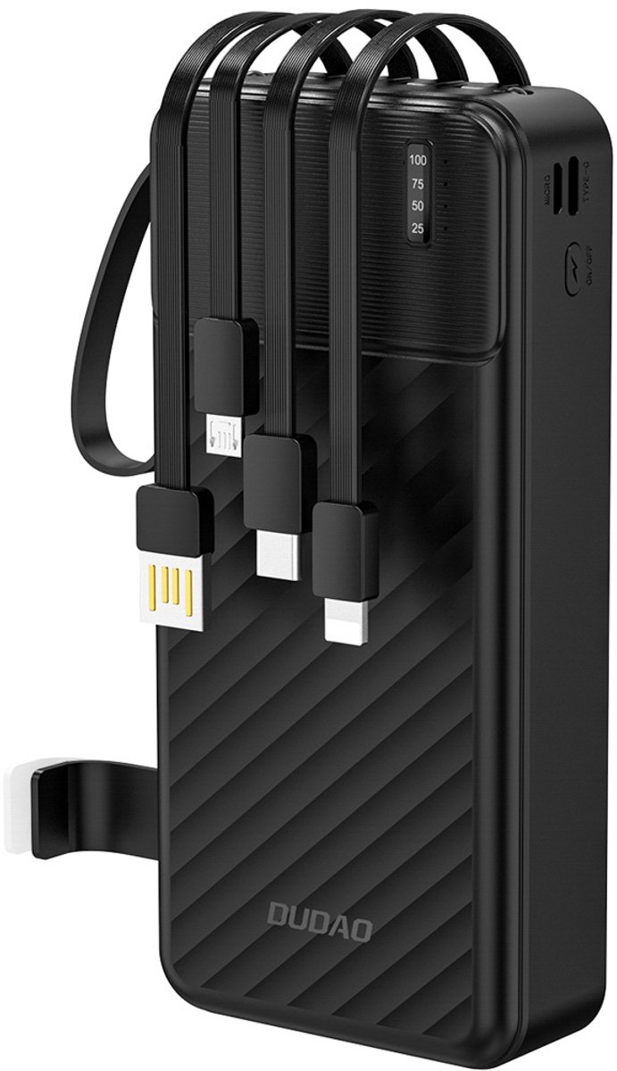 Dudao K11 Pro Powerbank with Built-in Cables - 20000 mAh