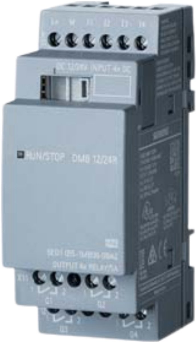 Siemens LOGO! DM8 12/24R 0BA2 Modulo espansione PLC 24 V/DC, 12 V/DC