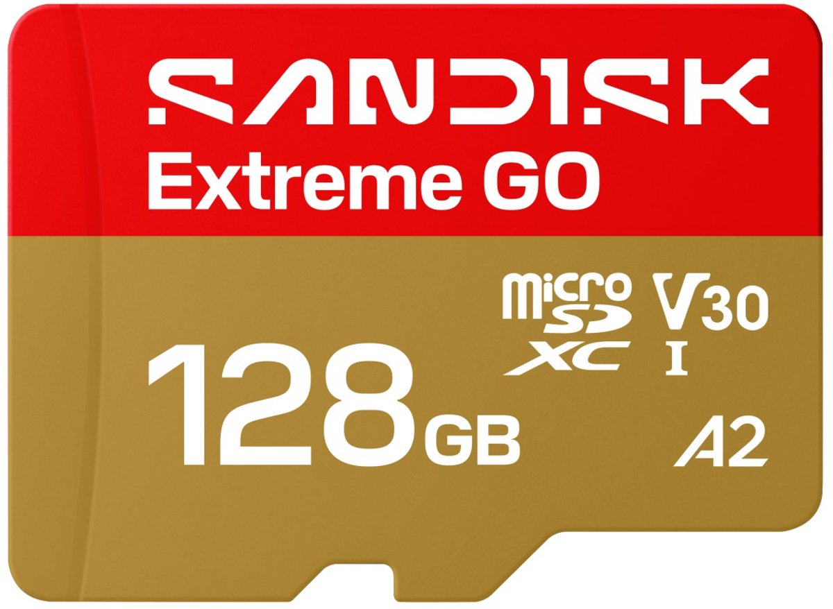 SanDisk Extreme GO Scheda microSDXC 128 GB UHS-I U3 Resistente alle alte temperature