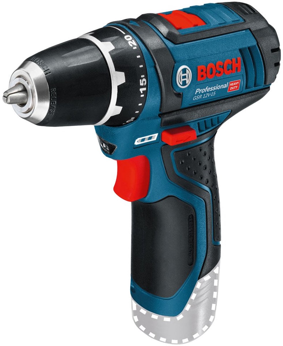 Bosch Professional GSB 12V-15 2 rapporti-Trapano avvitatore a percussione a batteria senza batteria