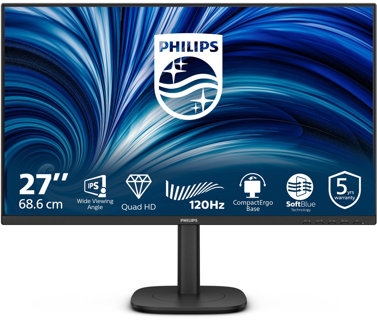27" Philips 27B2N3500J - 2560x1440 (QHD) - 120Hz - IPS