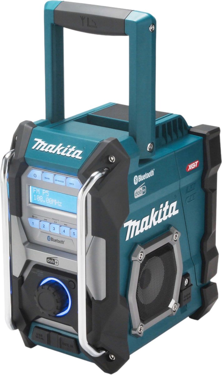 Byggarbetsradio Makita MR004GZ FM, DAB, DAB+ Flerfärgad