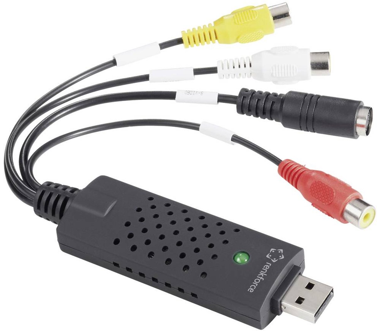 Renkforce RF-VC-120 Video Grabber inkl. videoredigeringsprogram, Plug & Play