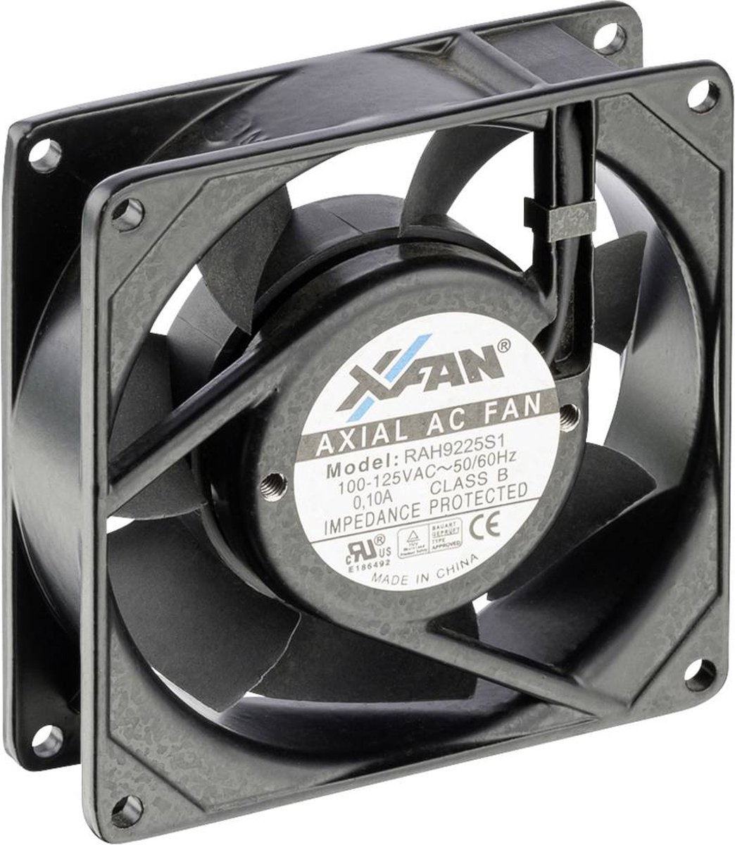 X-Fan RAH9225S1 Axialfläkt 230 V/AC 34 m³/h (L x B x H) 92 x 92 x 25 mm