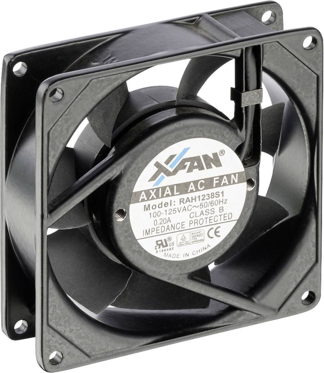 X-Fan RAH1238S1 Axialfläkt 230 V/AC 163 m³/h (L x B x H) 120 x 120 x 38 mm