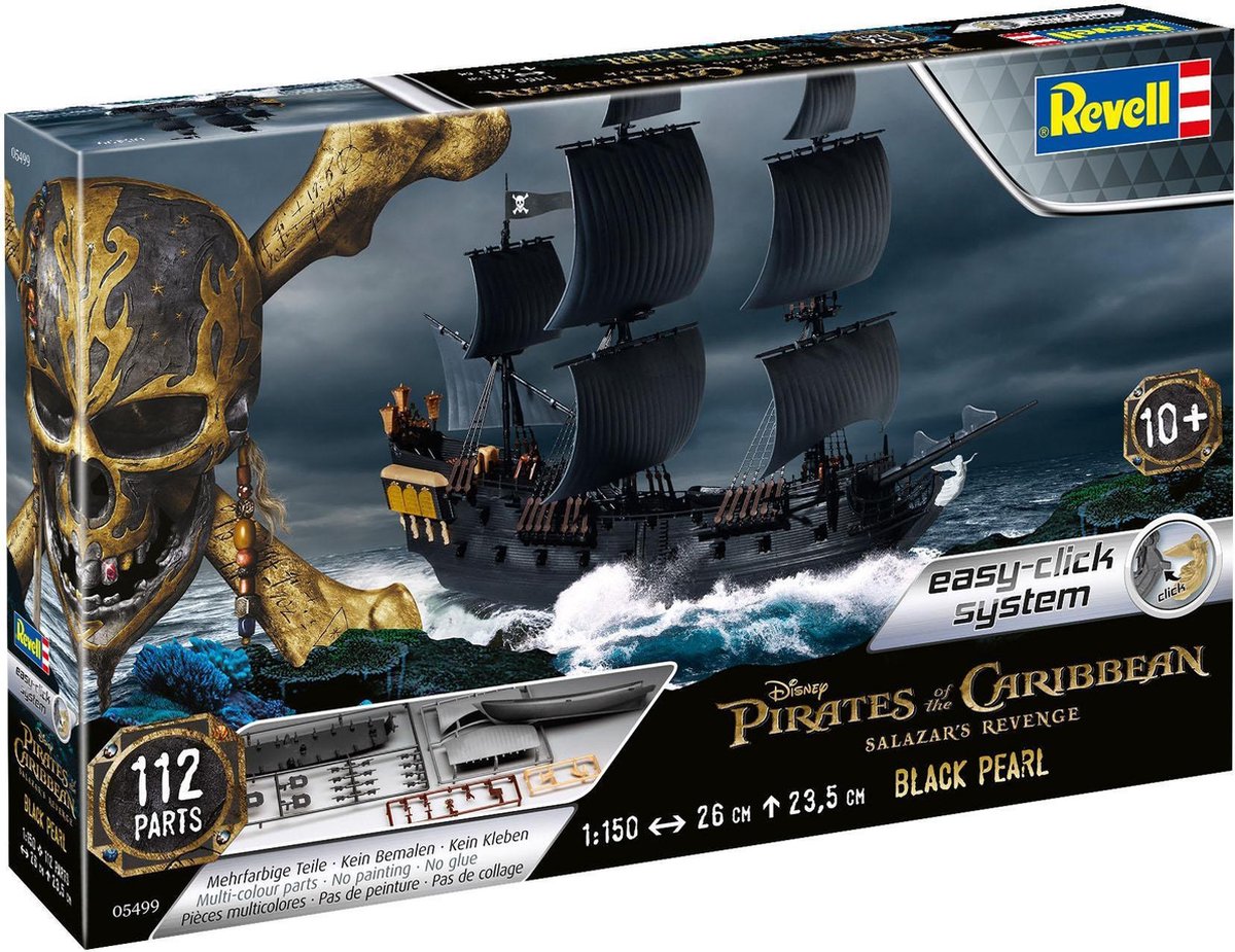Revell 05499 Black Pearl Fartygsmodell byggsats 1:150