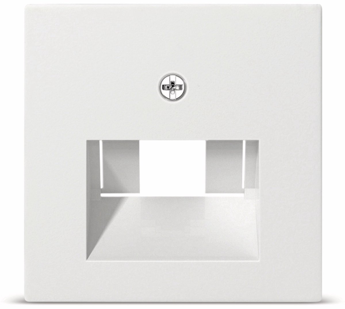 GIRA 0270 03 Modularuttag Vippa/centrumplatta System 55, Standard 55, E2, Event, Event Clear, Event opak, Esprit, ClassiX Kritvit blank