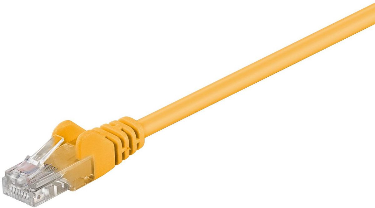 MicroConnect B-UTP520Y RJ45 Nätverkkabel, Patchkabel   20 m Gul  1 st