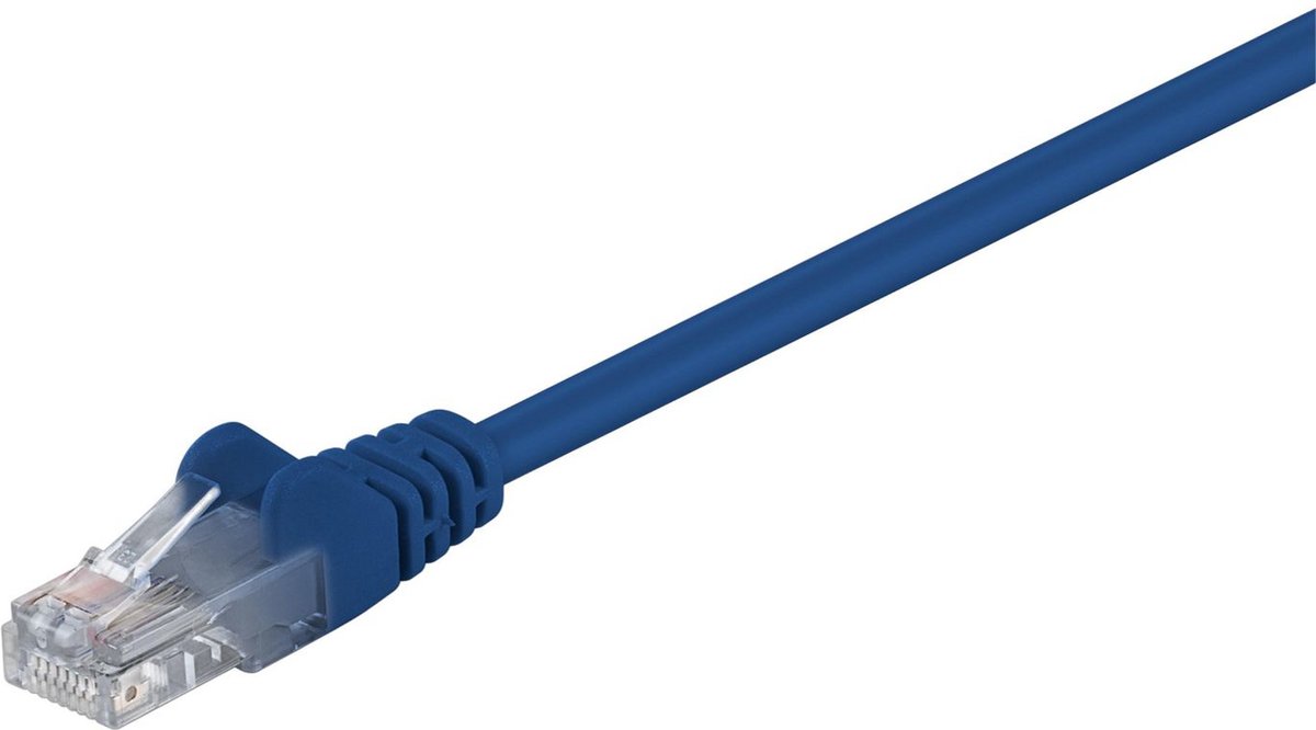 MicroConnect B-UTP510B RJ45 Nätverkkabel, Patchkabel   10 m Blå  1 st