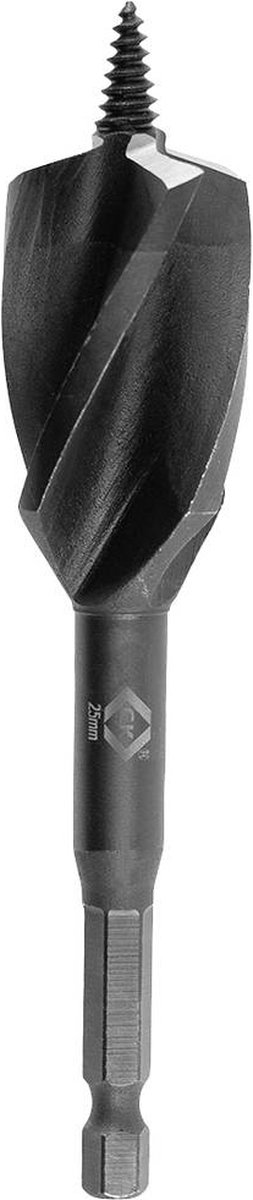 C.K T2946-25 Trä-spiralborr 25 mm Total längd 120 mm 6.35 mm, Sexkantskaft 1 st
