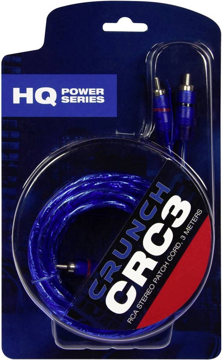 Crunch CRC3 RCA-kabel 3.00 m [2x RCA-hane - 2x RCA-hane]