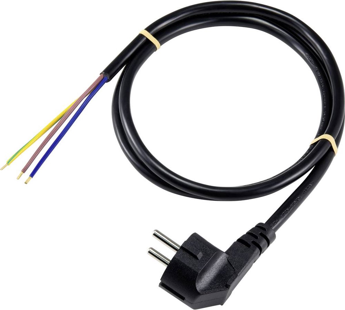 Sygonix SY-5043472 Anslutningskabel Ström Svart 1.50 m