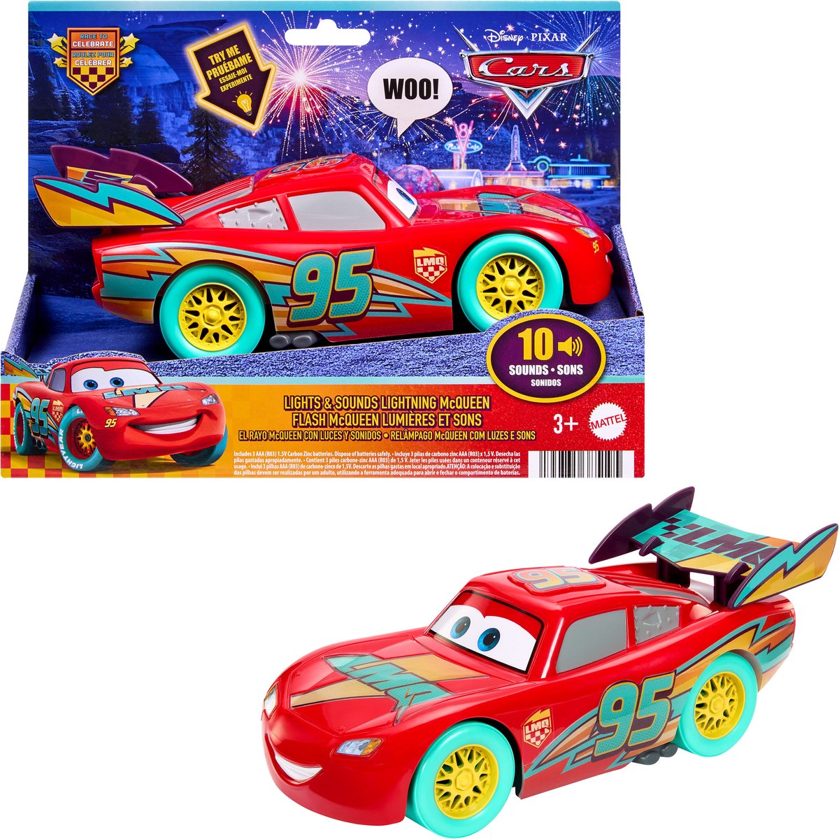 Cars Pixar McQueen Day Lights & Sounds Hero