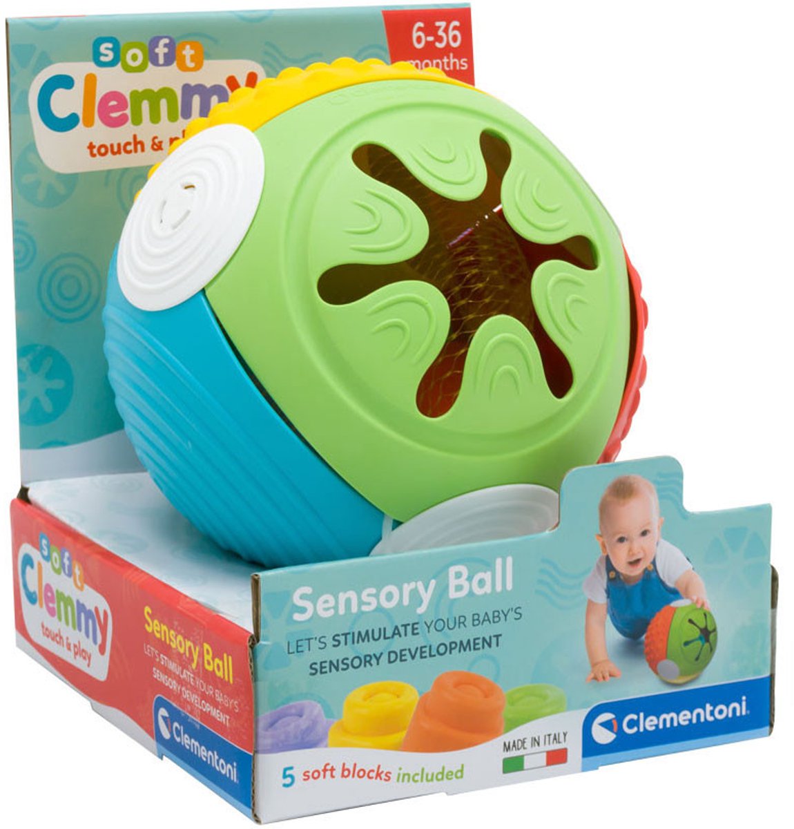 Clementoni Soft Clemmy - Touch & Play Sensory Ball