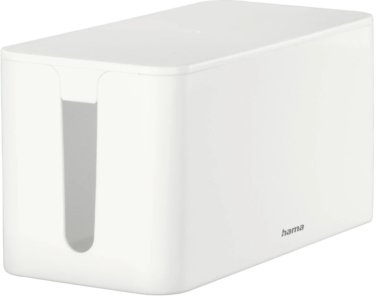 Hama 00221010 Kabelbox Plast Vit stel (L x B x H) 23.5 x 12 x 11.5 cm 1 st