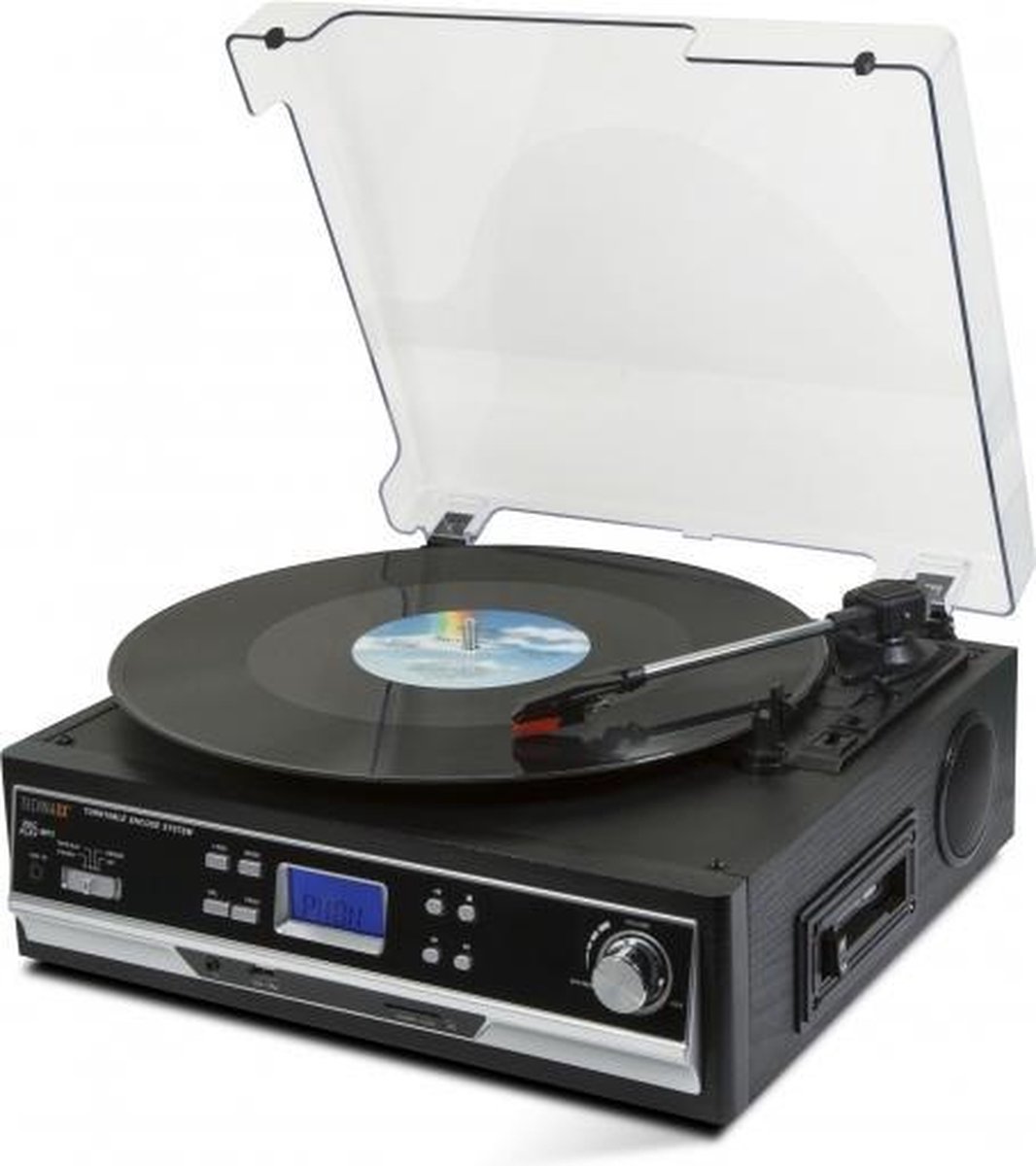 Technaxx TX-22+ USB-skivspelare Remdrift Svart