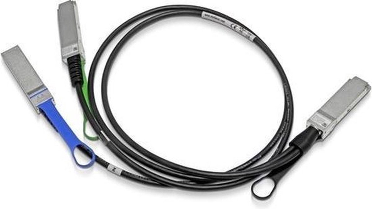 Mellanox LinkX 200GBase direct attach cable - 1.5 m - Sort - 1m