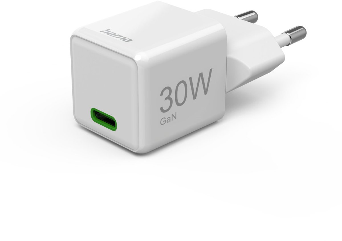 Hama USB-laddare 30.00 W 1x USB-C® Power Delivery Vit Inomhus USB Power Delivery (USB-PD)
