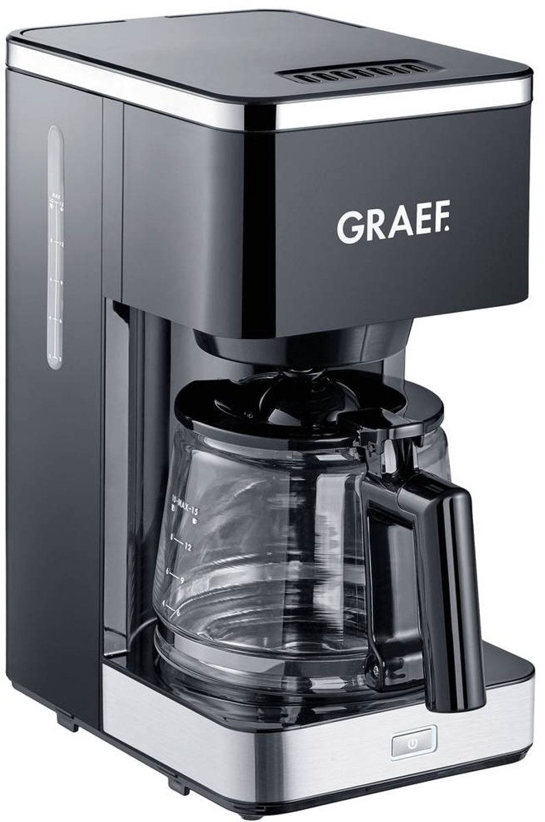 Graef FK 402 Kaffebryggare Svart Kapacitet Koppar=10 Glaskanna, Varmhållningsfunktion