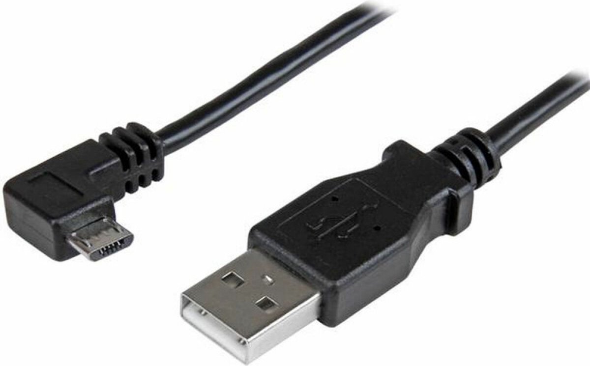 StarTech.com Right Angle Micro-USB Charge & Sync Cable M/M 28/24AWG - USB cable - 1 m