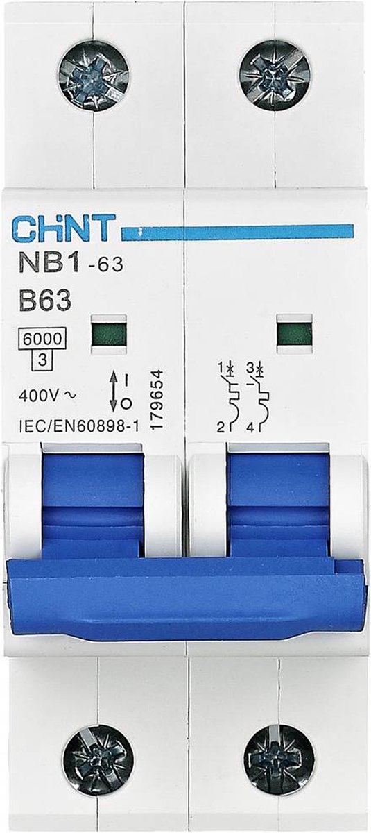 Chint 179649 NB1-63 2P B32 6kA DB Automatsäkring 2-polig 32 A 240 V, 415 V