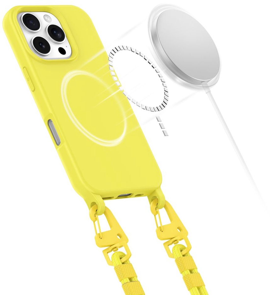 Tech-Protect Magnecklace MagSafe Case for iPhone 16 Pro - Yellow
