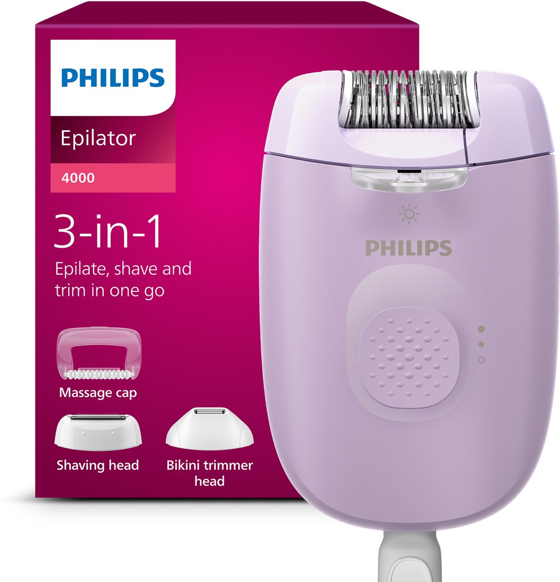 Philips Epilator Series 4000 BRE257 - epilator