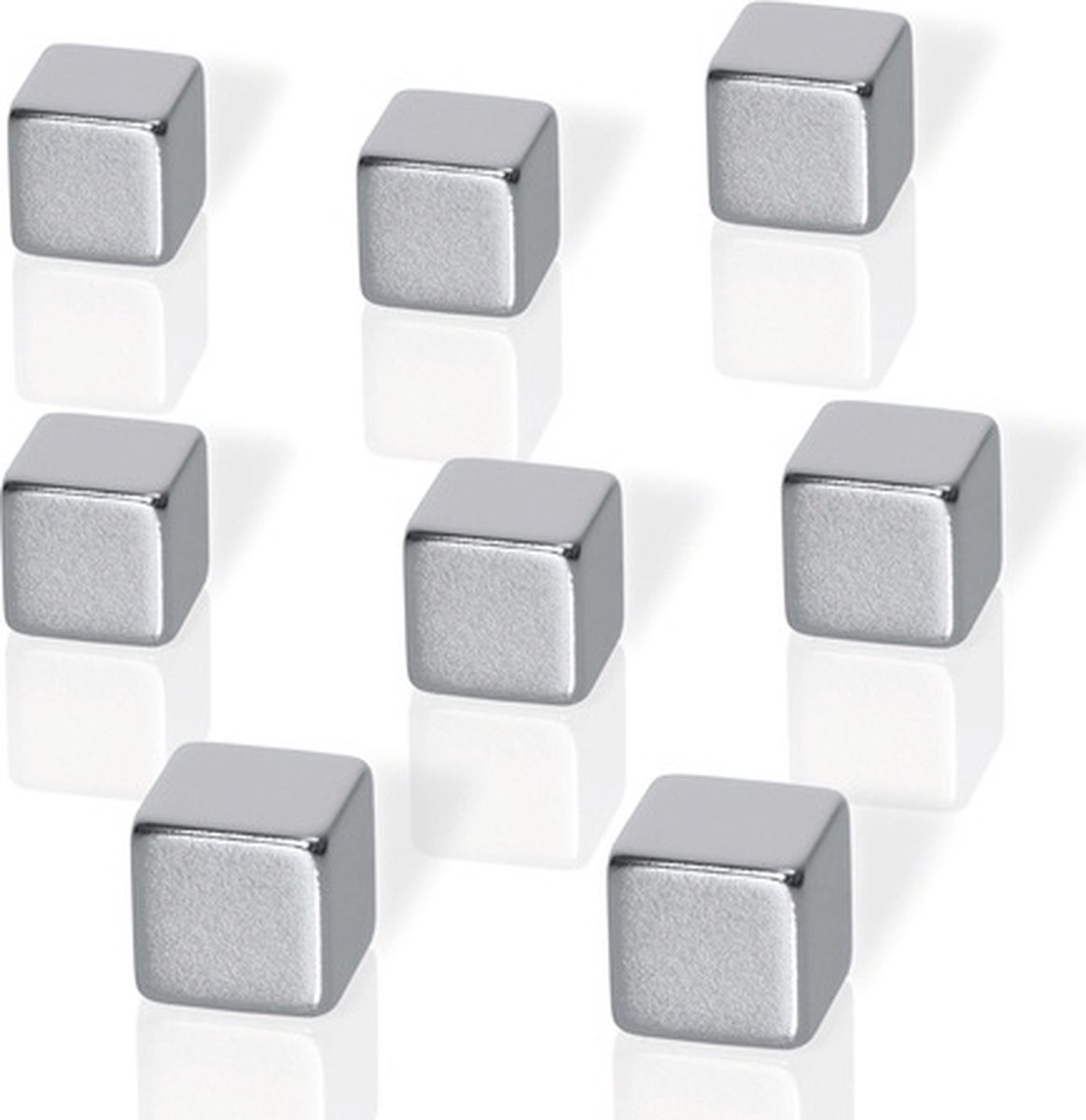 Sigel Neodymmagnet B3101 (B x H x D) 10 x 10 x 10 mm Tärning Silver 8 st B3101