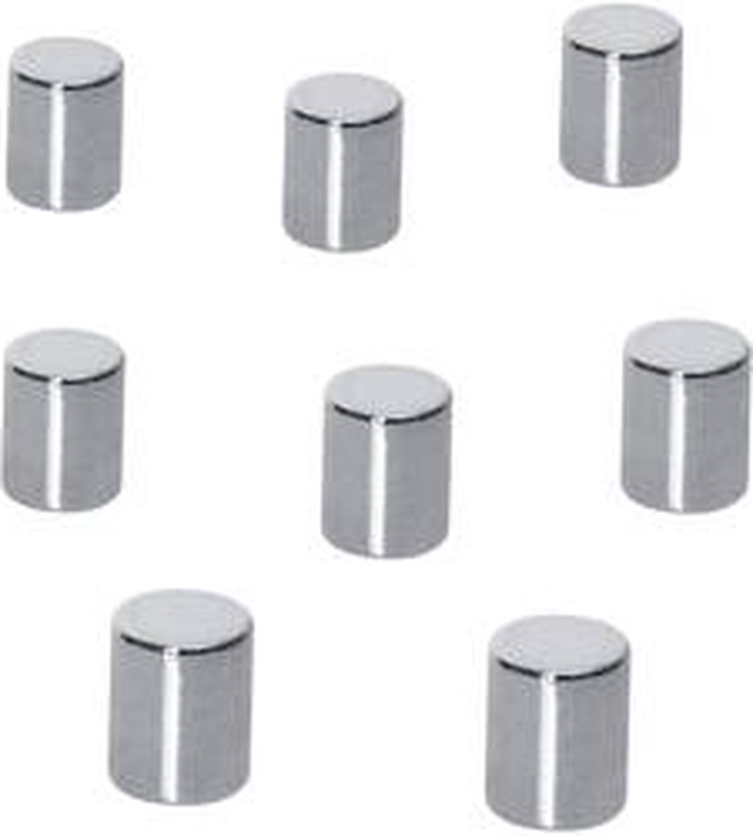Sigel Neodymmagnet B3103 (Ø x H) 8 mm x 10 mm Cylinder Silver 8 st B3103