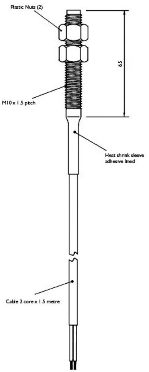 TE Connectivity Sensor 87713-000 Reed-kontakt 1 NO 100 V/DC, 250 V/AC 1 A 10 W
