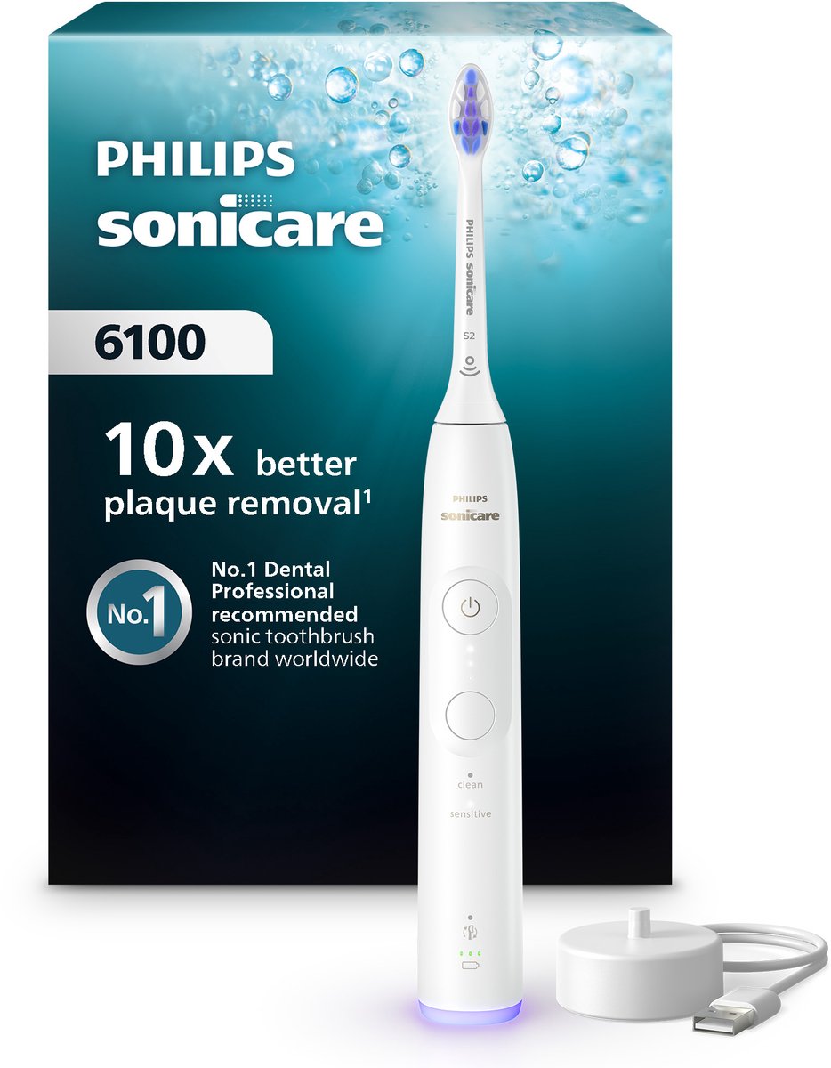 Philips Eltandbørste Sonicare 6100 series HX7400 - tooth brush - white