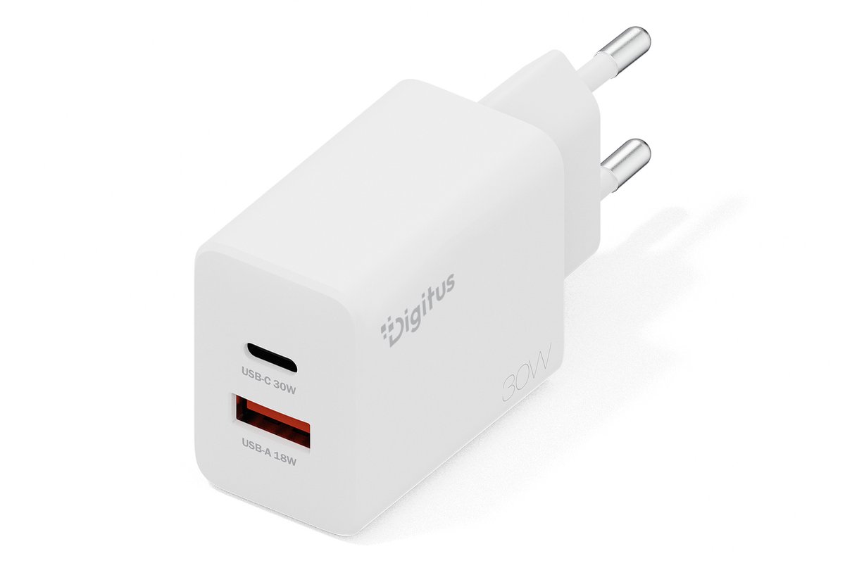 DIGITUS power adapter - GaN - USB-C USB - 30 Watt