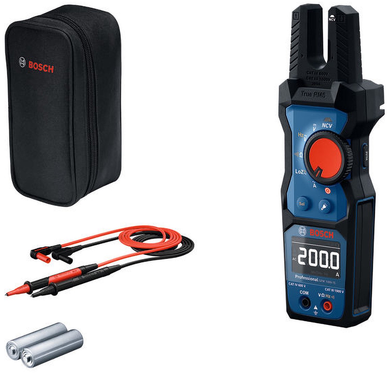 Bosch Professional 0601077400 Strömtång digital Lågimpedans CAT IV 600 V