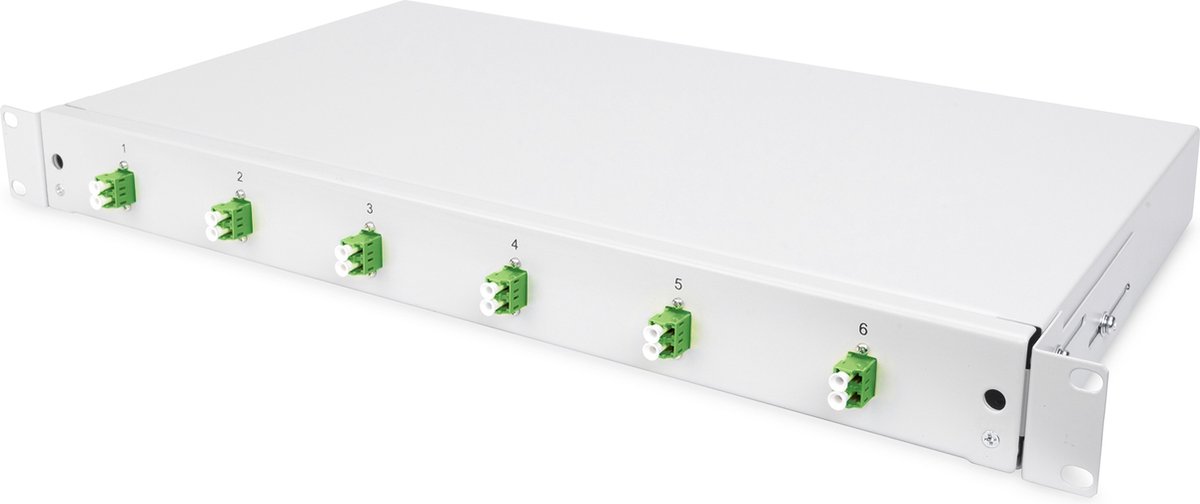 DIGITUS fibre-optic splice box - 1U - 19" - equipped OS2
