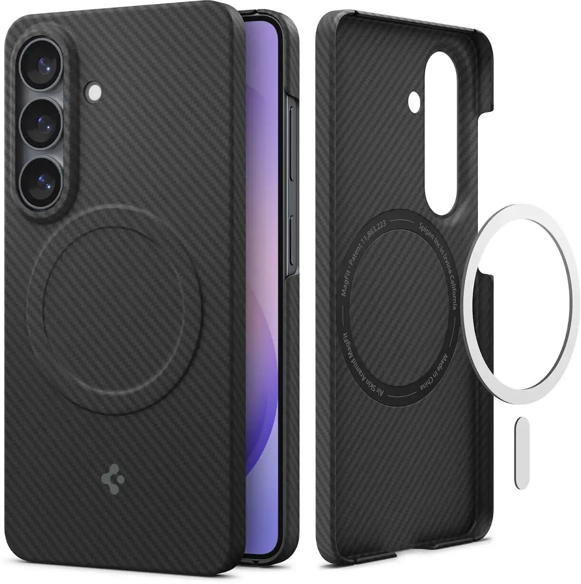 Spigen Air Skin Aramid MagSafe - black - Samsung Galaxy S26