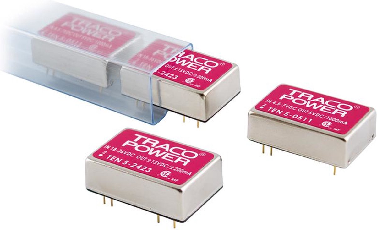 TracoPower TEN 5-2423 DC/DC-omvandlare kretskort 24 V/DC 15 V/DC, -15 V/DC 200 mA 6 W Antal utgångar: 2 x Innehåll 1 st