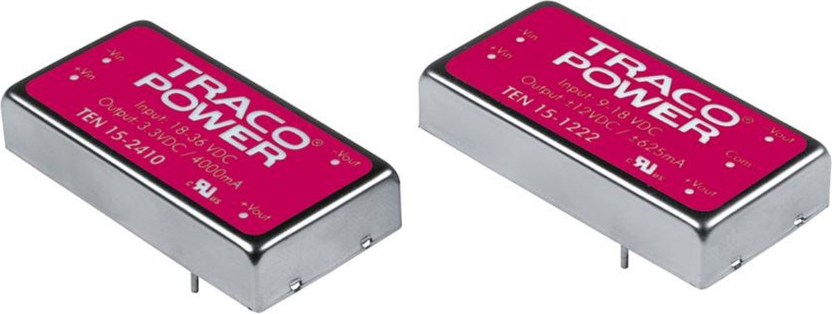 TracoPower TEN 15-1212 DC/DC-omvandlare kretskort 12 V/DC 12 V/DC 1.25 A 15 W Antal utgångar: 1 x Innehåll 1 st