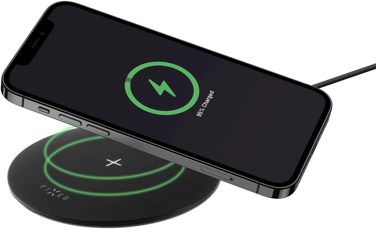 FIXED SlimPad 15W Trådlös laddare Black
