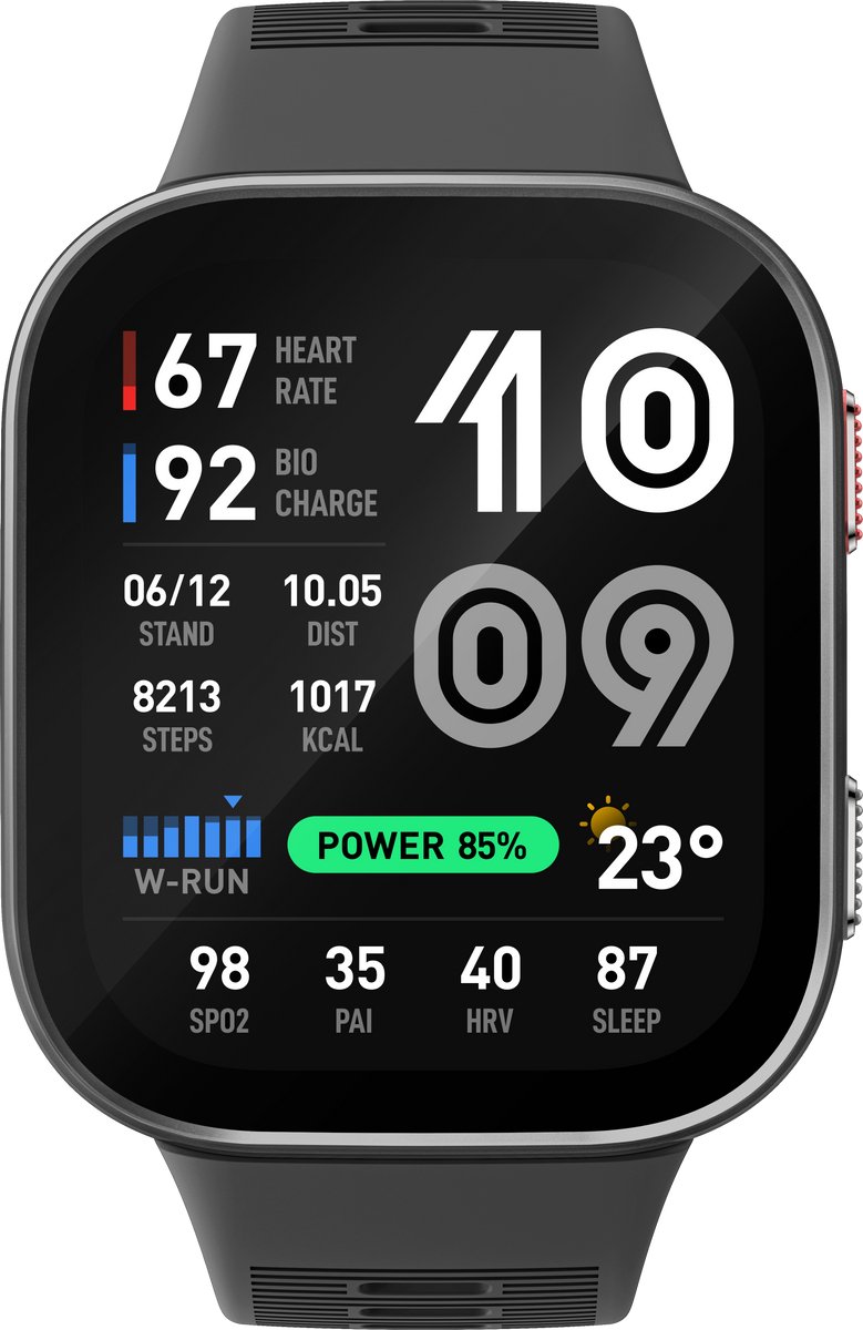 Amazfit Bip Max Gr. ONE SIZE Grau Unisex