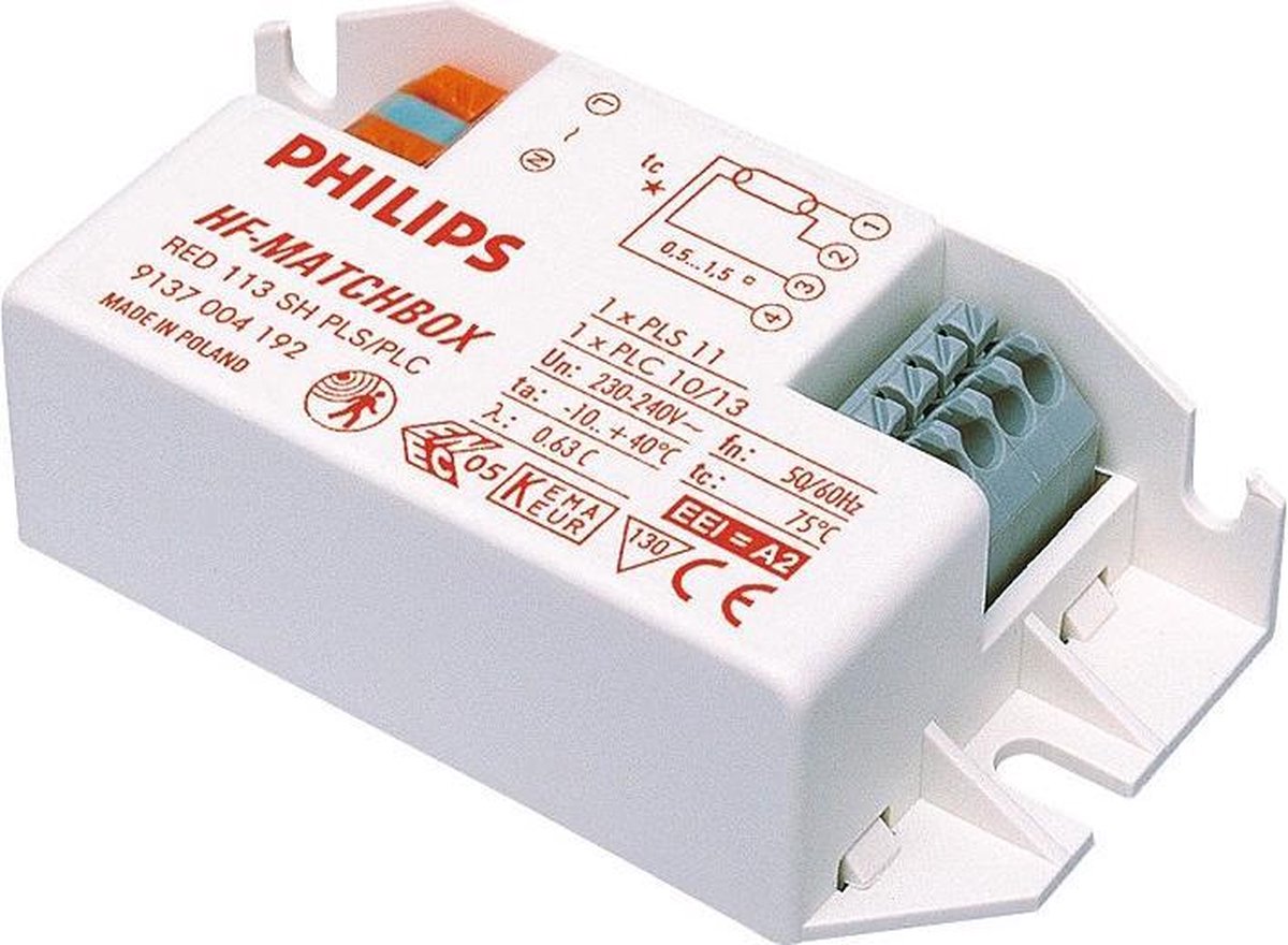 Philips Elektronisk forkobling hf-matchbox 118 red plc/plt