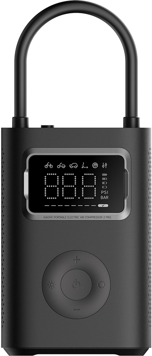 Xiaomi 58522 Kompressor MJCQB07PQW 10.3 bar Digital display, Automatisk avstängning, Bevaringslåda/-väska