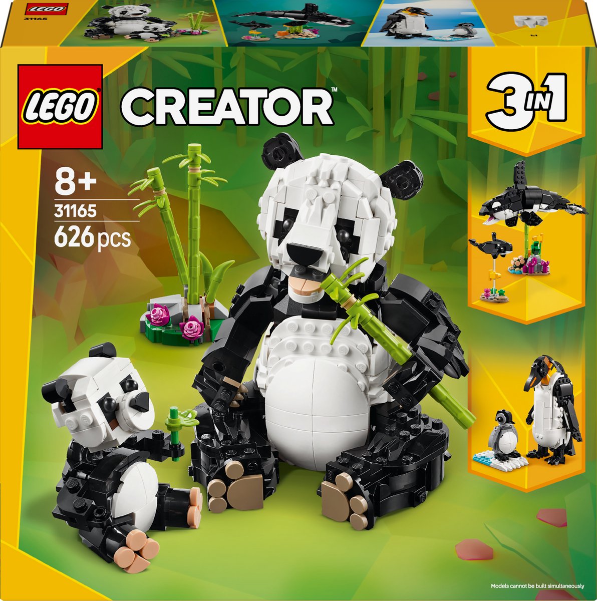 LEGO® CREATOR 31165 Vilda djur: Pandafamilj