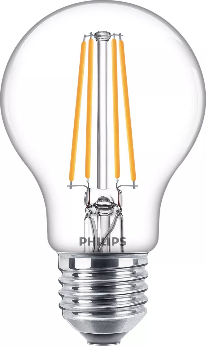 Philips 8719514450936 LED-lamp EEK E (A - G) E27 Päronform 7 W = 60 W Naturvit 3 st