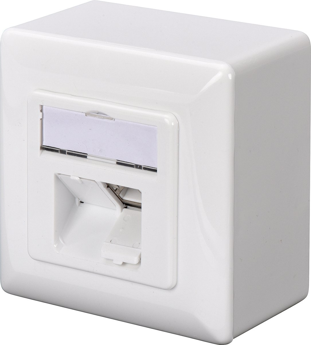 Digitus DN-9002-N Nätverksuttag Utanpåliggande CAT 5e 2 Port Renvit
