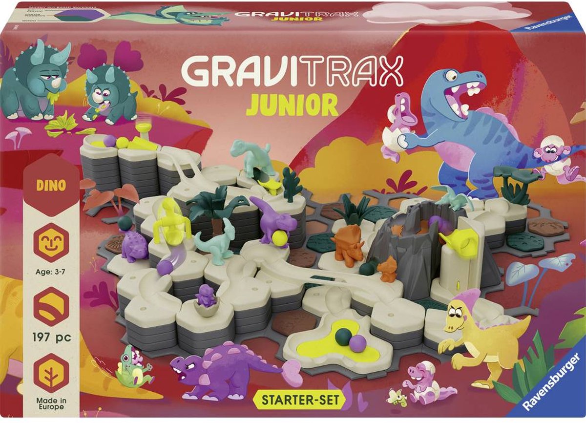 Ravensburger 24845 GraviTrax Junior - Starter-Set XXL Dino