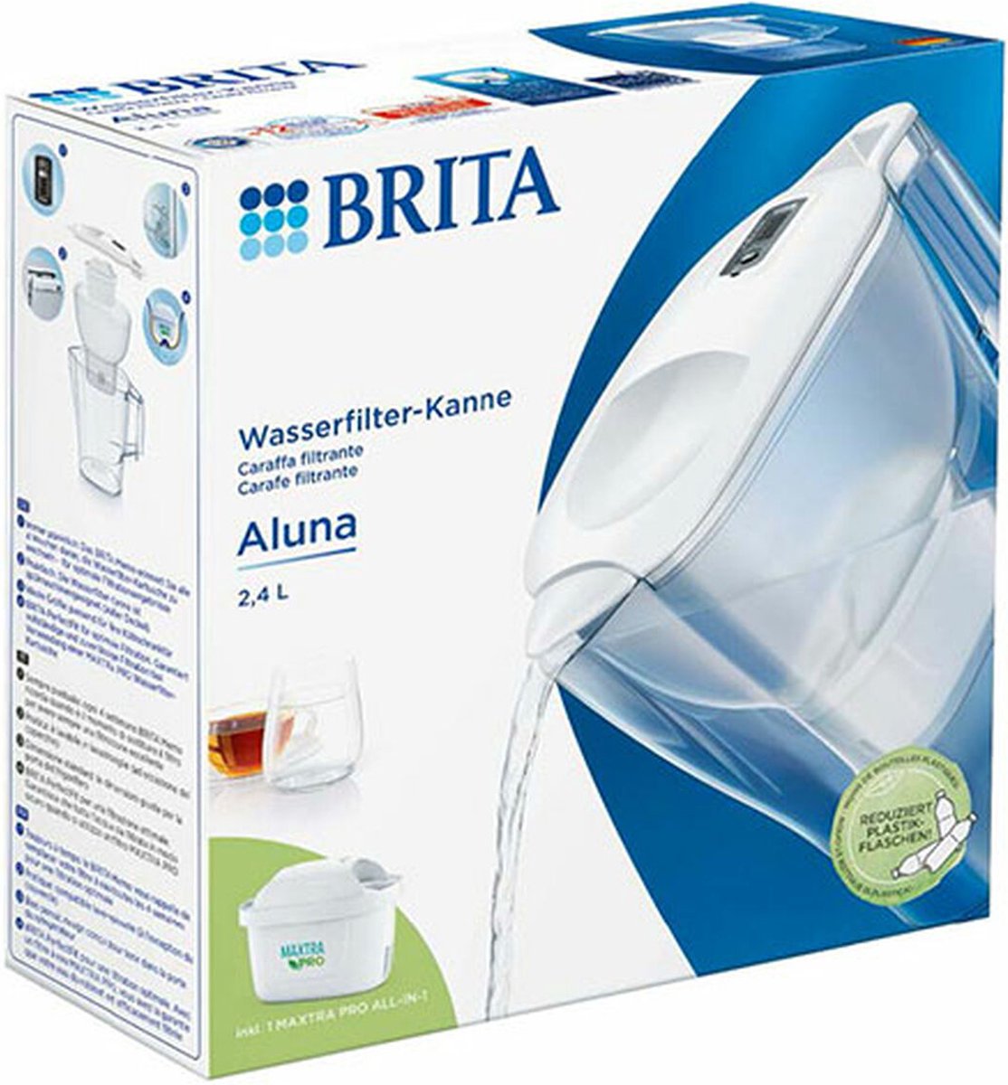 Brita Aluna 124595 Vattensparande filterset 2.5 l Vit